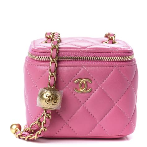 chanel small vanity case pink|vintage Chanel vanity case.